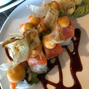 Toro Scottsdale - Seared Salmon Roll* - Latin American Near Me - Scottsdale, Arizona Toro Scottsdale - Seared Salmon Roll* - Latin American Near Me - Scottsdale, Arizona