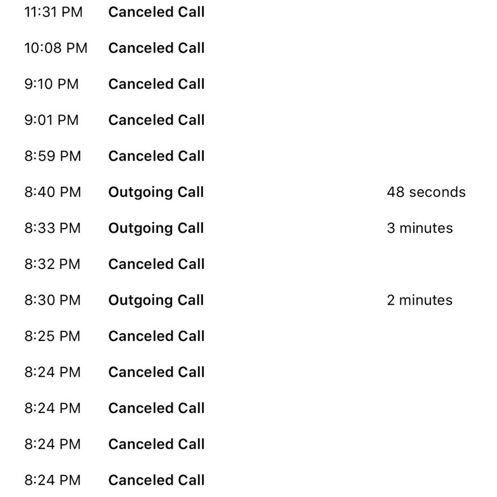 I called 19 times total and the phone was only answered twice.