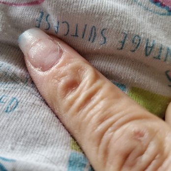 Magic Nails - Tip intact after gel overlay cane off wet - Nail Salons Near Me - North Providence, Rhode Island