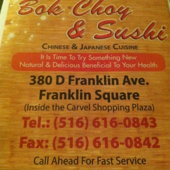 Bok Choy & Sushi - Chinese Near Me - Franklin Square, New York Bok Choy & Sushi - Chinese Near Me - Franklin Square, New York