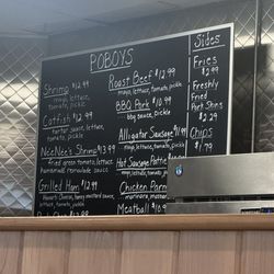 Swamp Stop Poboys - Menu