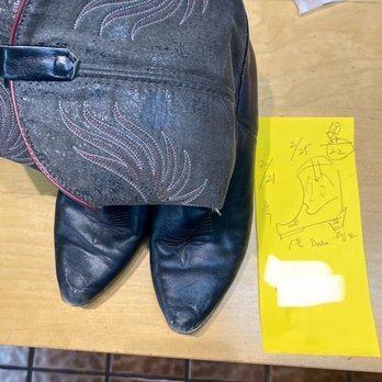 Shoe Doctor - Drop off receipt / drawn instructions - Shoe Repair Near Me - Los Angeles, California Shoe Doctor - Drop off receipt / drawn instructions - Shoe Repair Near Me - Los Angeles, California