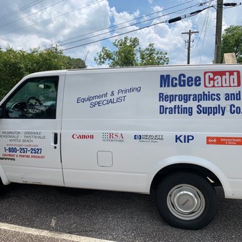 McGee Cadd Reprographics & Drafting Supply - Company service van - Printing Services Near Me - Fayetteville, North Carolina McGee Cadd Reprographics & Drafting Supply - Company service van - Printing Services Near Me - Fayetteville, North Carolina