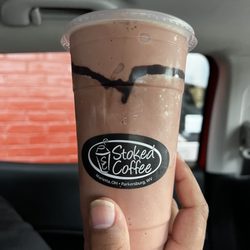 Stoked Coffee - Chocolate covered cherry frozen mocha