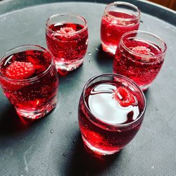 Duelers Piano Bar - Huckleberry shots