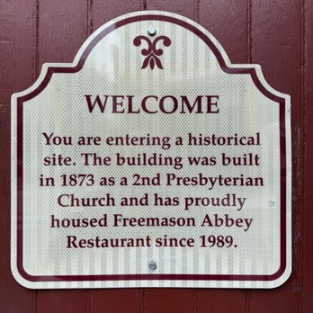 Freemason Abbey Restaurant - Sign - New American Near Me - Norfolk, Virginia Freemason Abbey Restaurant - Sign - New American Near Me - Norfolk, Virginia