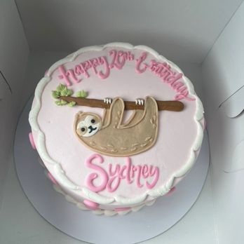 Shelby Lynns Cake Shoppe - a sloth birthday cake - Bakeries Near Me - Springdale, Arkansas