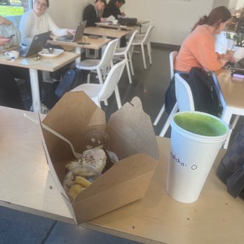 Rally Coffee Co. - They obviously have plates.  Girl I'm the background managed to get one.  I just have to eat out of a box apparently - Coffee & Tea Near Me - Omaha, Nebraska