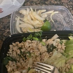 Thai Chef - Larb salad with more onions than anything.