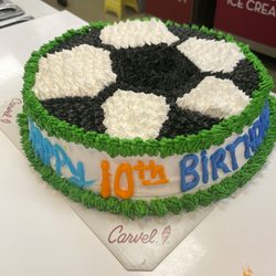 Carvel - Son wanted a soccer cake, got a soccer cake!