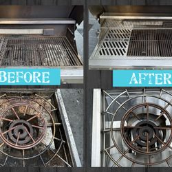 Grill Genies - This outdoor kitchen needed a good cleaning!!