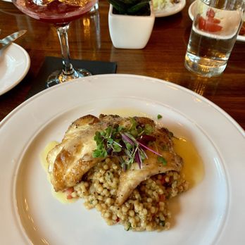 River & Post - Yellowtail Snapper with Octopus Couscous - Lounges Near Me - Jacksonville, Florida River & Post - Yellowtail Snapper with Octopus Couscous - Lounges Near Me - Jacksonville, Florida