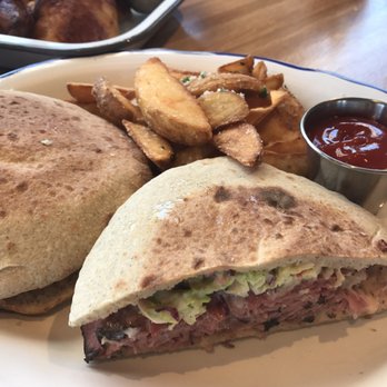 Doughbird - Pastrami Sandwich with fries - Pizza Near Me - Phoenix, Arizona