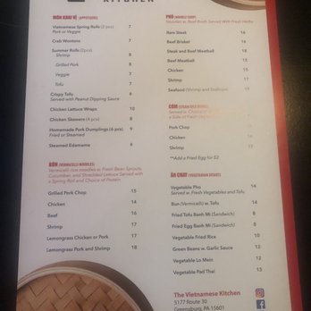The Vietnamese Kitchen - The Menu - Vietnamese Near Me - Greensburg, Pennsylvania The Vietnamese Kitchen - The Menu - Vietnamese Near Me - Greensburg, Pennsylvania