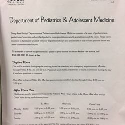 Butler Dennis, MD - Hours and scheduling info for the after care department :)