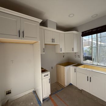 Cabinet City Kitchen and Bath - Rowland Heights - Kitchen-Lazy Susan in the corner - Cabinetry Near Me - Rowland Heights, California Cabinet City Kitchen and Bath - Rowland Heights - Kitchen-Lazy Susan in the corner - Cabinetry Near Me - Rowland Heights, California