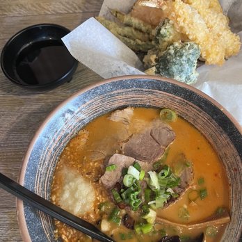Ichitaru Ramen - Garlic Bomb Ramen and Shrimp Vegetable Tempura  Yummy to my tummy - Ramen Near Me - Cypress, California