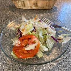 Woody's Family Restaurant - Side salad with blue cheese dressing