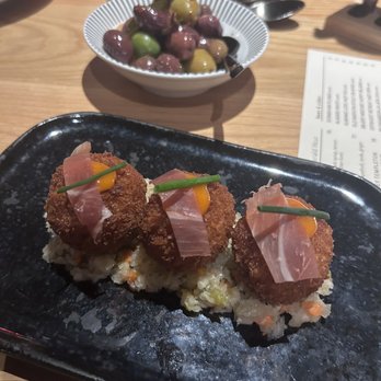 Broma - Croquettes: I expected mostly potato but was packed filled with meat and an excellent crunchy yet light exterior. 4.5 stars - New American Near Me - Mountain View, California