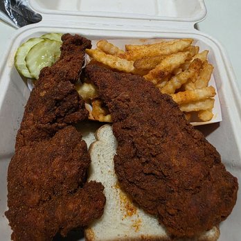 Dave's Hot Chicken - 2 Tenders w/ Fries - Chicken Shop Near Me - East Brunswick, New Jersey Dave's Hot Chicken - 2 Tenders w/ Fries - Chicken Shop Near Me - East Brunswick, New Jersey
