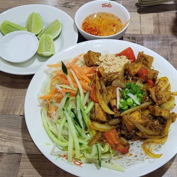What The Pho - Beautiful tofu, but I ordered beef. So spicy with red pepper that I could not eat much of either. - Vietnamese Near Me - Plano, Texas What The Pho - Beautiful tofu, but I ordered beef. So spicy with red pepper that I could not eat much of either. - Vietnamese Near Me - Plano, Texas