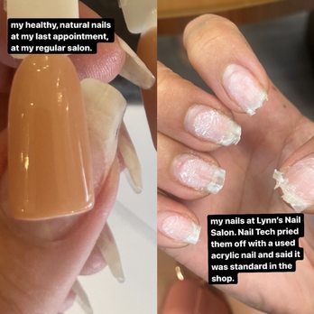 Lynn's Nail Spa - Before & After my appointment - Nail Salons Near Me - Oakhurst, California