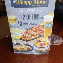 Red Lobster - Happy hour menu