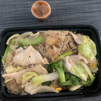 ThaiLand To Go - This was a family size portion of Chicken Pad Woon Sen. it was delicious! - Thai Near Me - Temecula, California ThaiLand To Go - This was a family size portion of Chicken Pad Woon Sen. it was delicious! - Thai Near Me - Temecula, California