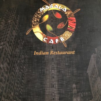 Masala Cafe - Cover of the menu - Indian Near Me - Newark, New Jersey Masala Cafe - Cover of the menu - Indian Near Me - Newark, New Jersey
