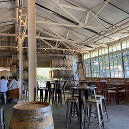 the inside of a winery the inside of a winery