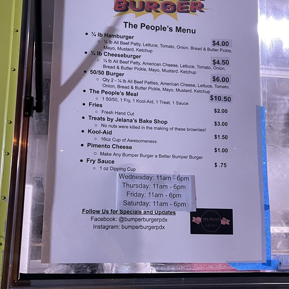 Bumper Burger - Burgers Near Me - Beaverton, Oregon