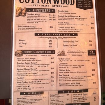 Cottonwood - Menu - New American Near Me - Houston, Texas Cottonwood - Menu - New American Near Me - Houston, Texas
