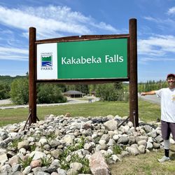 Kakabeka Falls Provincial Park - The welcome to Kakabeka Falls sign.