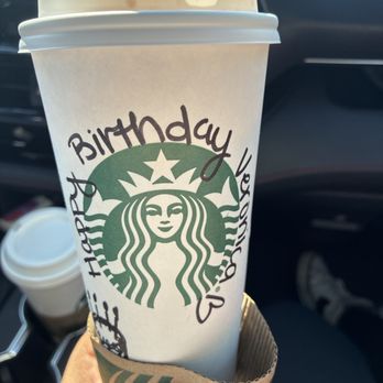 Starbucks - They were so sweet with this!!! - Coffee & Tea Near Me - Patterson, California