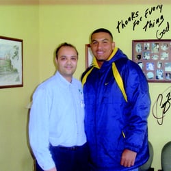 Advance Health and Wellness - Dr. Shah with Carlos Zambrano.  One of several high profile athletes he works with.