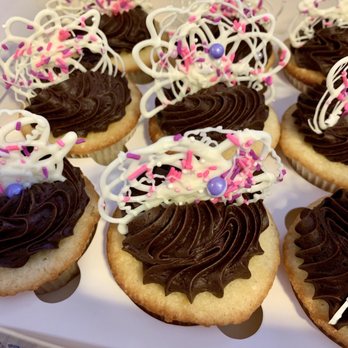 The Hive Bakeshop - White cake, chocolate icing, and raspberry filling. So pretty! - Custom Cakes Near Me The Hive Bakeshop - White cake, chocolate icing, and raspberry filling. So pretty! - Custom Cakes Near Me