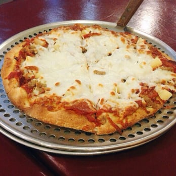 Pizza Pino - Spivak special with pepperoni, bacon, sausage and pineapple - Pizza Near Me - Ajax, Ontario Pizza Pino - Spivak special with pepperoni, bacon, sausage and pineapple - Pizza Near Me - Ajax, Ontario