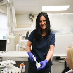 Lipkowitz Dental Associates - Showcasing proper brushing technique at Lipkowitz Dental Associates