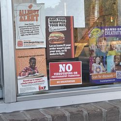 Burger King - Drive thru window