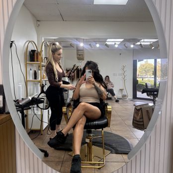 Ellie’s Secret Salon - Long hair with extensions curls service - Hair Stylists Near Me - Irvine, California Ellie’s Secret Salon - Long hair with extensions curls service - Hair Stylists Near Me - Irvine, California