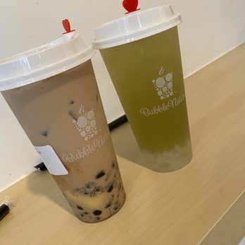 Bubble Nation - Signature The Bubble Nation & Matcha Lemon Clementine - Bubble Tea Near Me - Arlington, Massachusetts