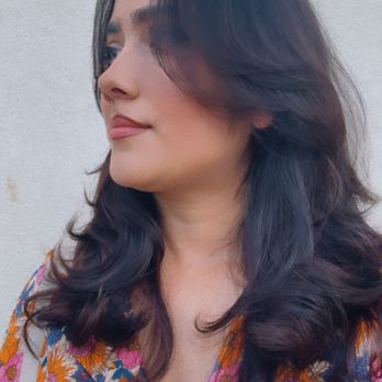 Sleek Salon - Long layers with curtain bangs. - Hair Salons Near Me - Fremont, California