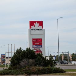 Petro-Canada - 104.9. I'm still in disbelief, as gas has been in the 13x.x range today.