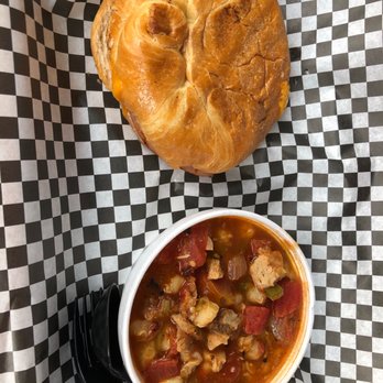 Eat n' Run Cafe - Soup and sandwich combo with ham and cheese croissant with Papa Ralph's Green Chile... - Sandwiches Near Me - Flagstaff, Arizona Eat n' Run Cafe - Soup and sandwich combo with ham and cheese croissant with Papa Ralph's Green Chile... - Sandwiches Near Me - Flagstaff, Arizona