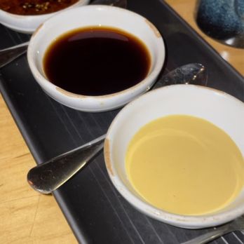 Mamanoko - Trio of sauces - Japanese Near Me - San Francisco, California Mamanoko - Trio of sauces - Japanese Near Me - San Francisco, California