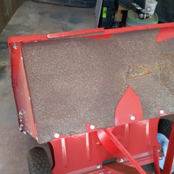 Front hitch side of cart