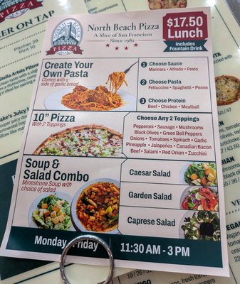 Menu photo 1 North Beach Pizza Daly City, CA Menu photo 1 North Beach Pizza Daly City, CA