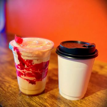 Yi's Cafe - Seasonal "Lovers Latte" (iced) & a honey cinnamon latte (hot) - both delicious!! Would get again! (Jan 2026) - Coffee & Tea Near Me - Arcadia, California Yi's Cafe - Seasonal "Lovers Latte" (iced) & a honey cinnamon latte (hot) - both delicious!! Would get again! (Jan 2026) - Coffee & Tea Near Me - Arcadia, California