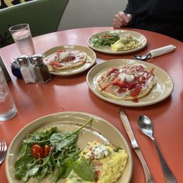 Garden Harvest Omelet* Strawberry Shortcake Pancakes Garden Harvest Omelet* Strawberry Shortcake Pancakes