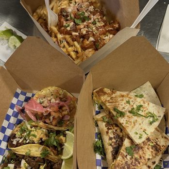 Tim's Avenue - pork belly taco, spicy pork taco, bulgogi taco, chicken bulgogi quesadilla, pork belly loaded fries - Asian Fusion Near Me - Anaheim, California